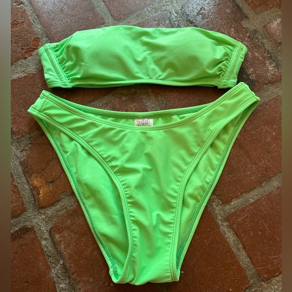Wild Fable Bright Green Bikini